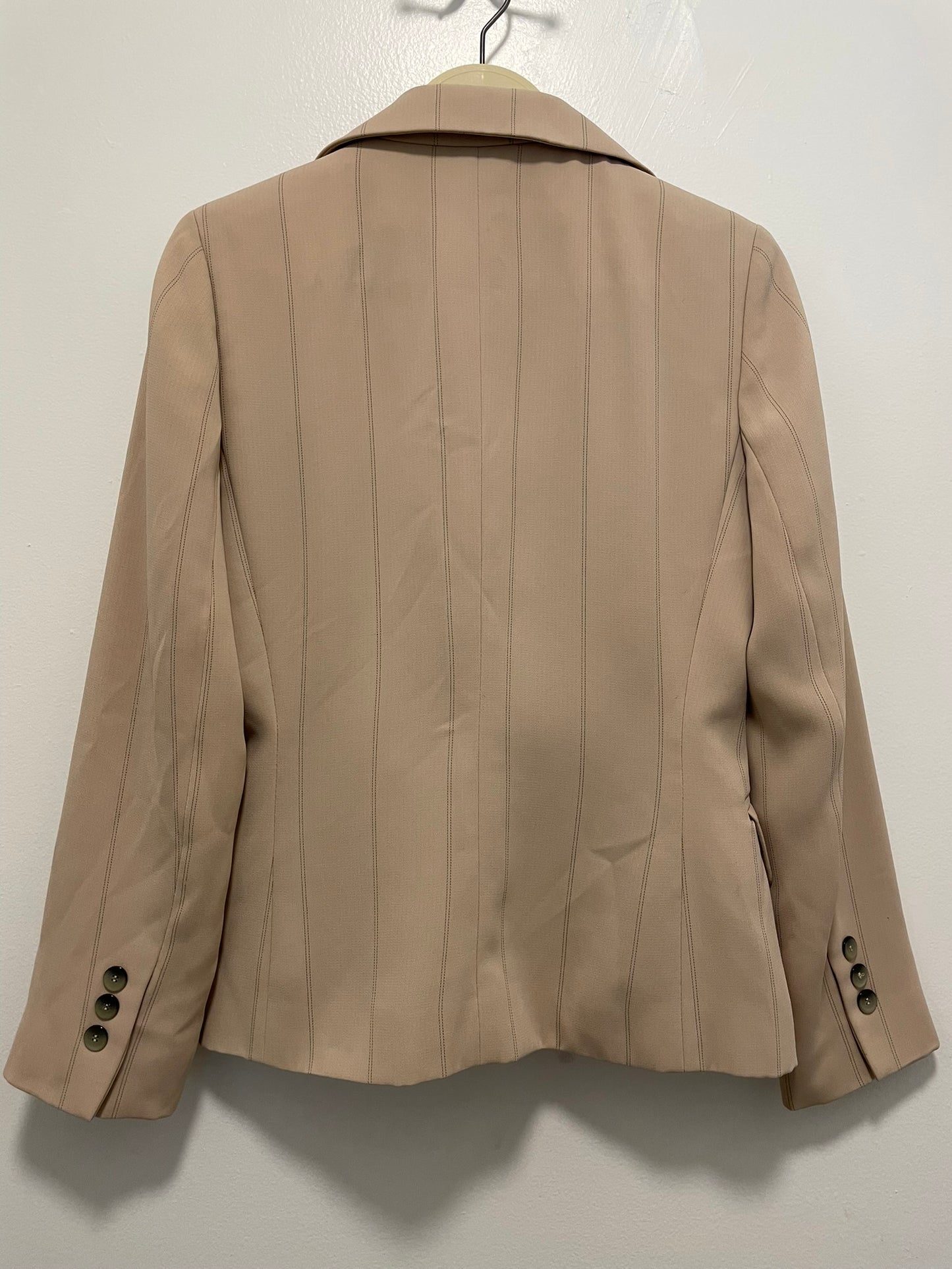 Harve Benard by Benard Holtzman Striped Tan Blazer
