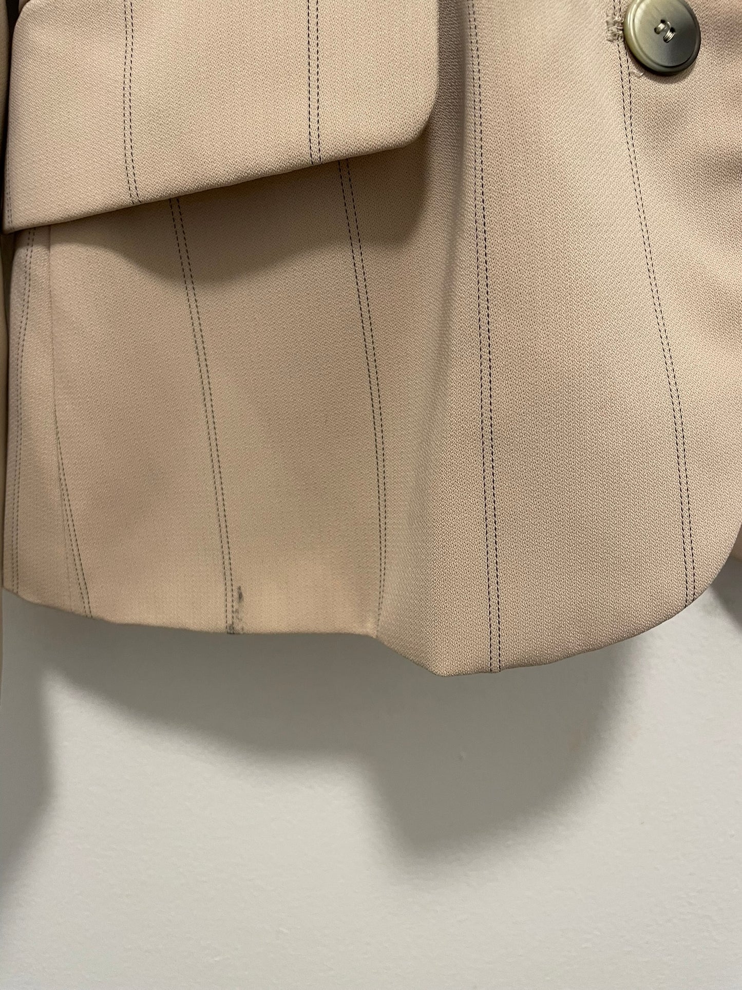 Harve Benard by Benard Holtzman Striped Tan Blazer