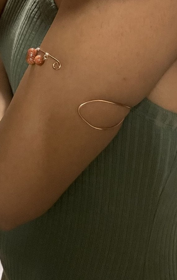 3-Stone Frame Bangle/Cuff