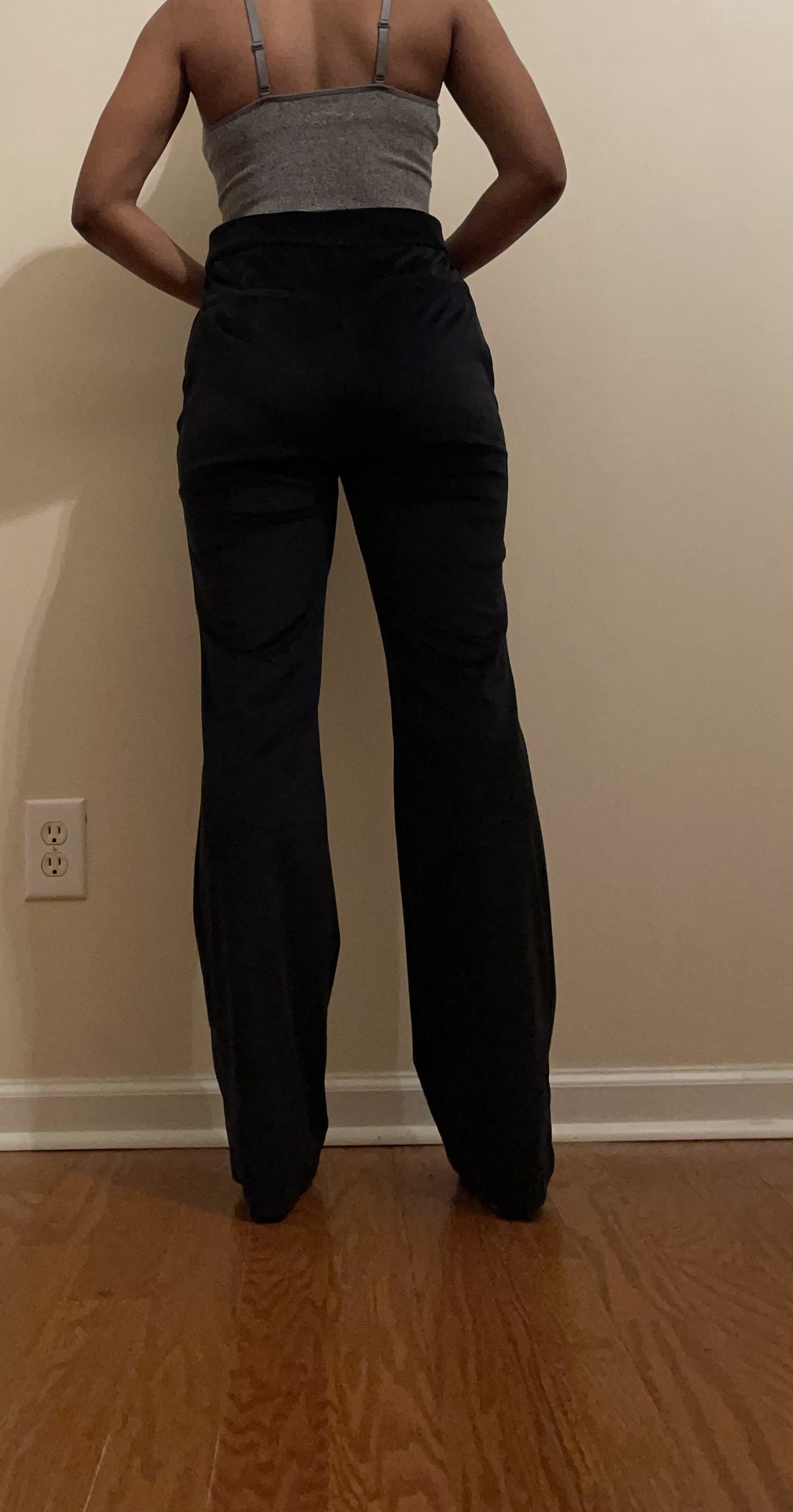 Maison d'Amelie Black Velvet Sailor Pants